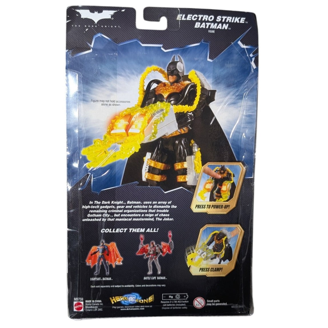 Batman Dark Knight, Power Tek, Electro Strike Batman Action Figure