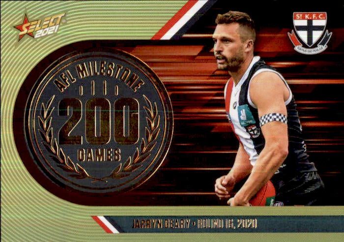 Jarryn Geary, 200 Games Milestone, 2021 Select AFL Footy Stars