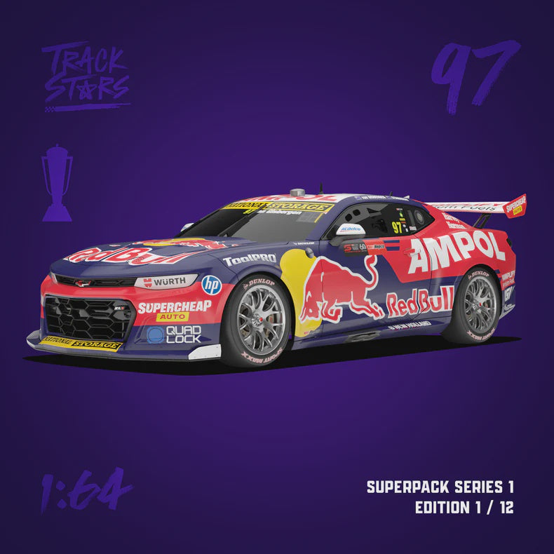 TrackStars Red Bull Ampol Racing #97 Chevrolet Camaro ZL1 Supercar - 2023 Repco Bathurst 1000 Winner - Van Gisbergen/Stanaway, 1:64 Scale Diecast Car