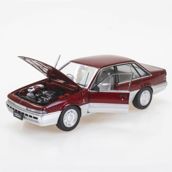 Red/Silver Holden VL Calais, 1:24 Scale Diecast Car