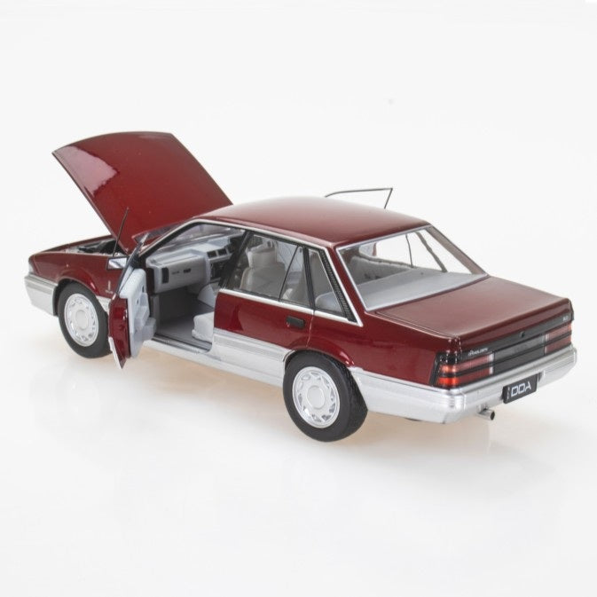 Red/Silver Holden VL Calais, 1:24 Scale Diecast Car