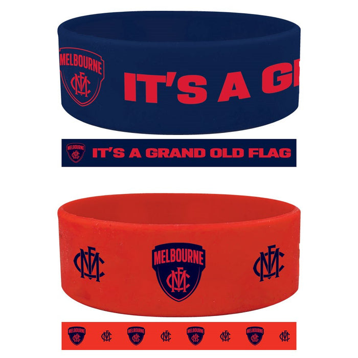 Melbourne Demons Set of 2 Wrist Bands