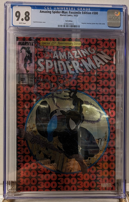 Amazing Spider-Man: #300 Foil Facsimile Edition Comic, Graded CGC 9.8