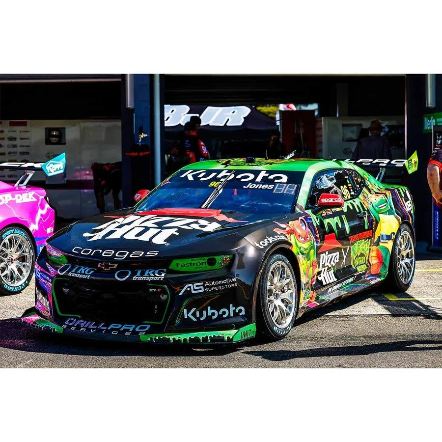 Biante CHEVROLET CAMARO - BJR - JONES/BOYS #96 - 2023 Penrite Sandown 500 - Race 24 - Pizza Hut TMNT Livery - 1:18 Scale Diecast Model Car