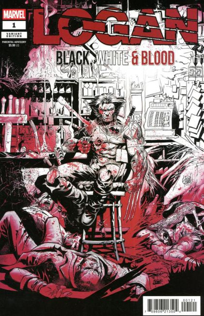 Logan: Black, White & Blood #1 Adam Kubert Variant Comic