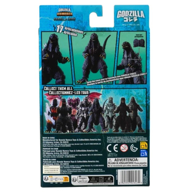 Bandai Godzilla Rampage Godzilla 2003 6" Action Figure