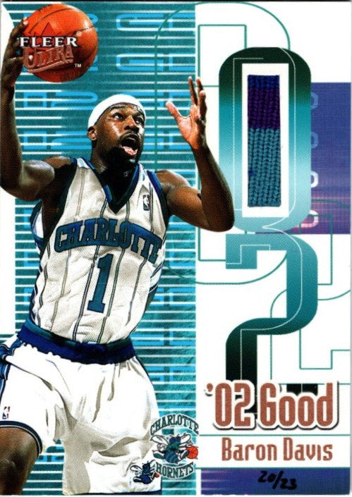 Baron Davis, '02 Good Game Warn Uniform Card, 2001-02 Fleer Ultra Basketball NBA