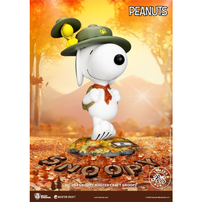 Peanuts - Camp Snoopy with Woodstock Master Craft 15" Statue