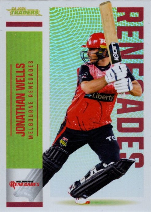 Jonathan Wells, Gold Parallel, 2024-25 TLA CA Cricket Traders