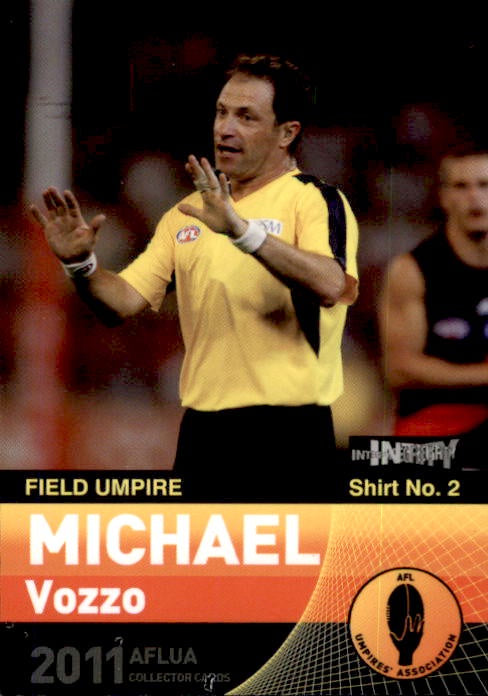Michael Vozzo, RC, Field Umpire, 2011 AFLUA Umpire