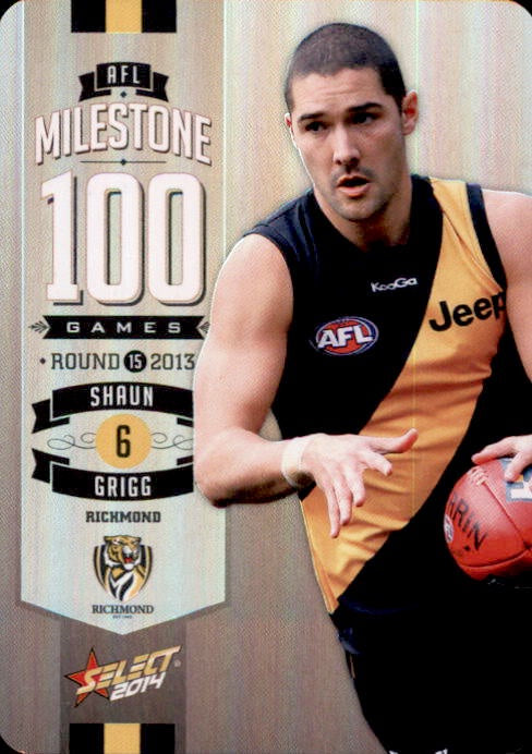 Shaun Grigg, 100 Game Milestone, 2014 Select AFL Champions