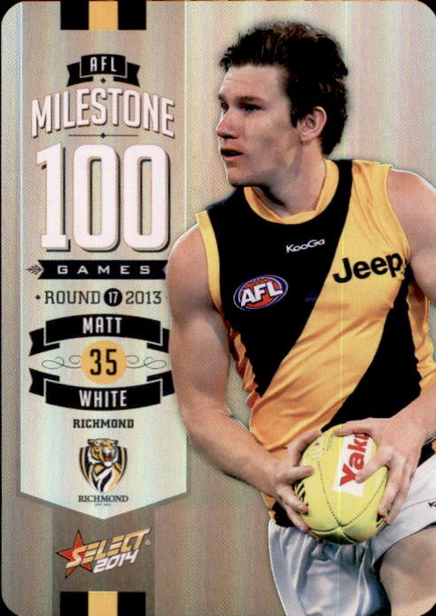 Matt White, 100 Game Milestone, 2014 Select AFL Champions