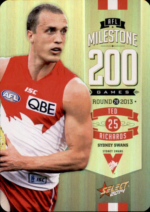 Ted Richards, 200 Game Milestone, 2014 Select AFL Champions