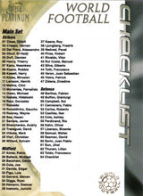 2003 Futera Platinum, World Football, Soccer Set