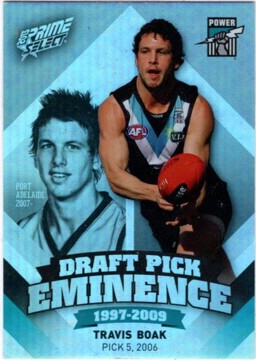Travis Boak, Draft Pick Eminence, 2013 Select AFL Prime (Good - see description)