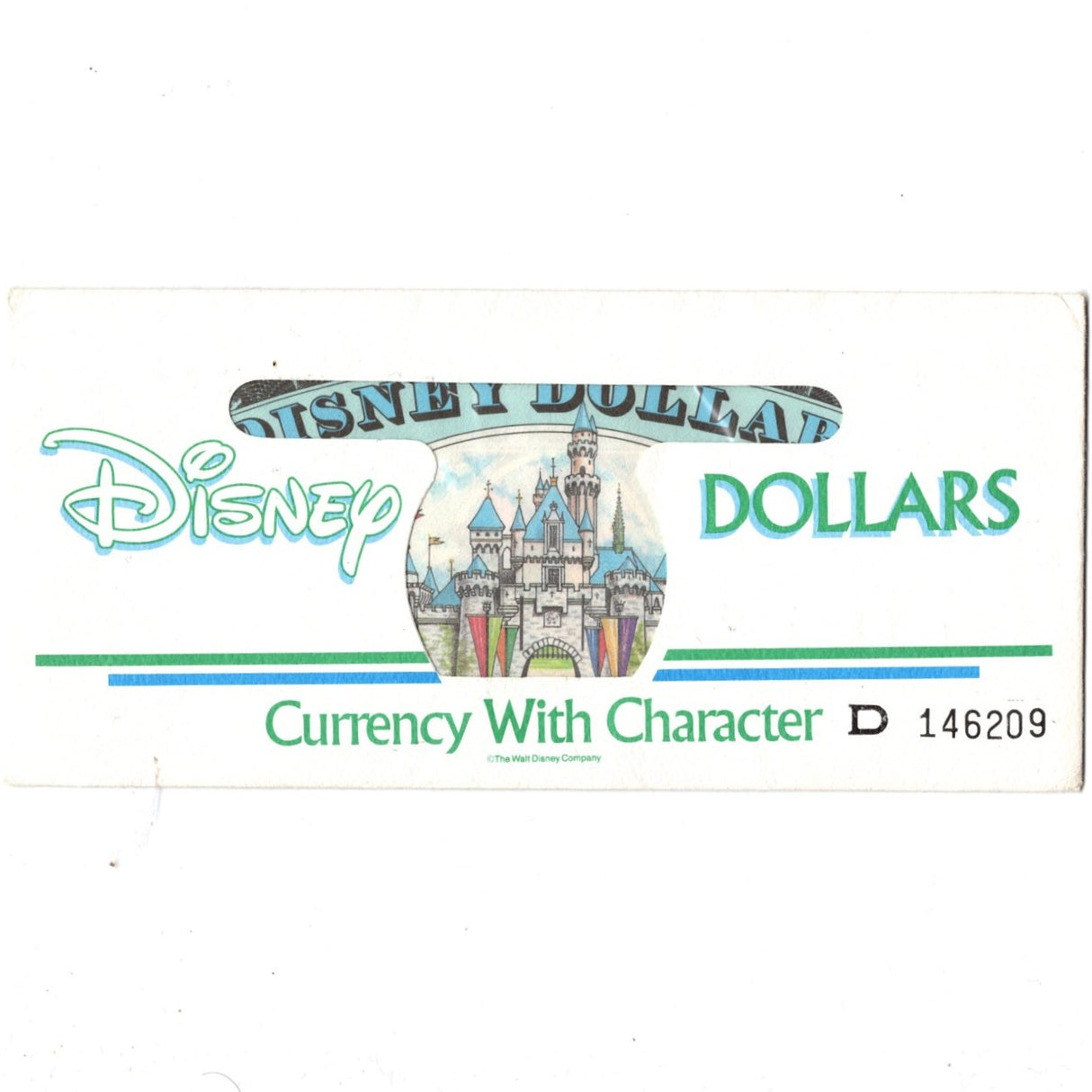 Disney Dollars - Currency with Character - 1990 Series