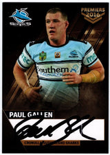 2016 Cronulla Sharks Official Signed Premiers Card Set (Read Description)