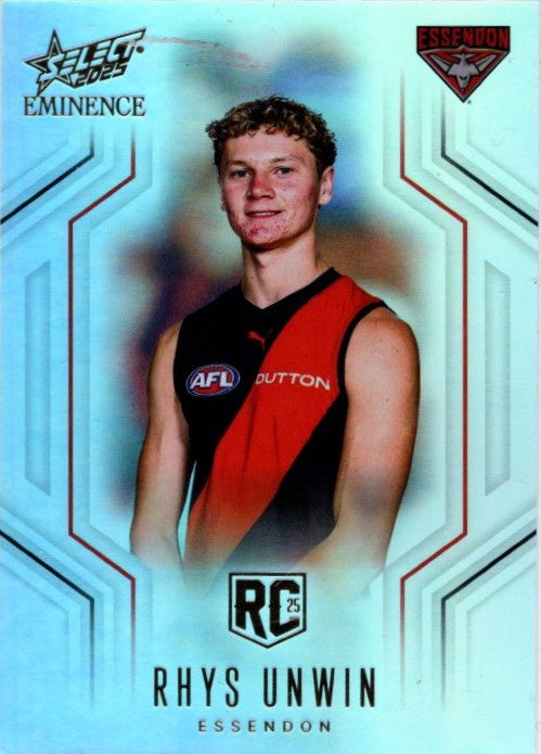 Rhys Unwin, RC, Foil Parallel, 2025 Select AFL Eminence