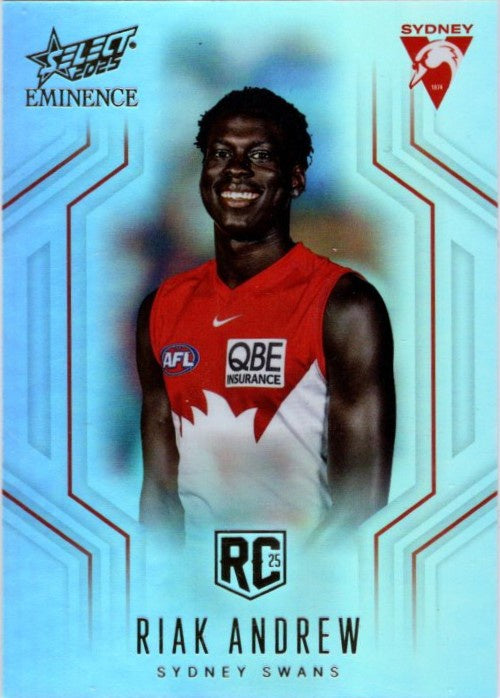 Riak Andrew, RC, Foil Parallel, 2025 Select AFL Eminence