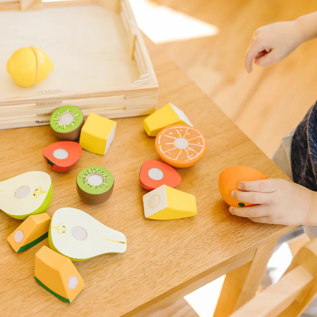 Melissa & Doug - Wooden Cutting Fruit Play Food