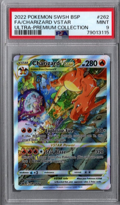 Charizard V-Star Full Art 2022 Pokemon Ultra Premium Collection, Graded PSA 9