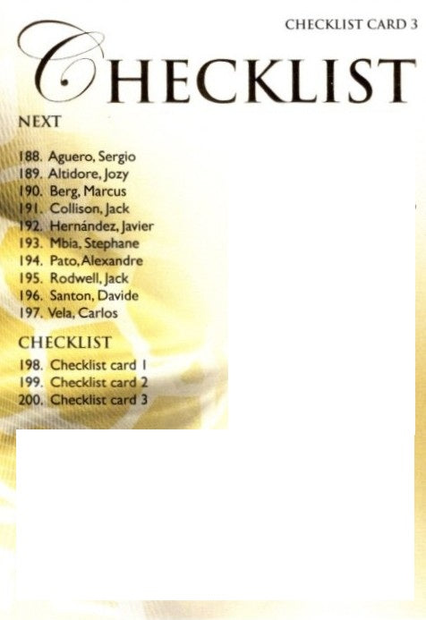 2011 Futera Unique World Football Soccer Set