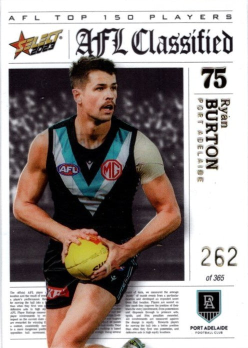 Ryan Burton, AFL Classified, 2023 Select AFL Footy Stars 262
