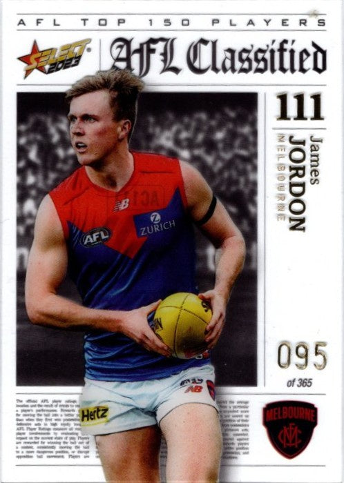 James Jordan, AFL Classified, 2023 Select AFL Footy Stars