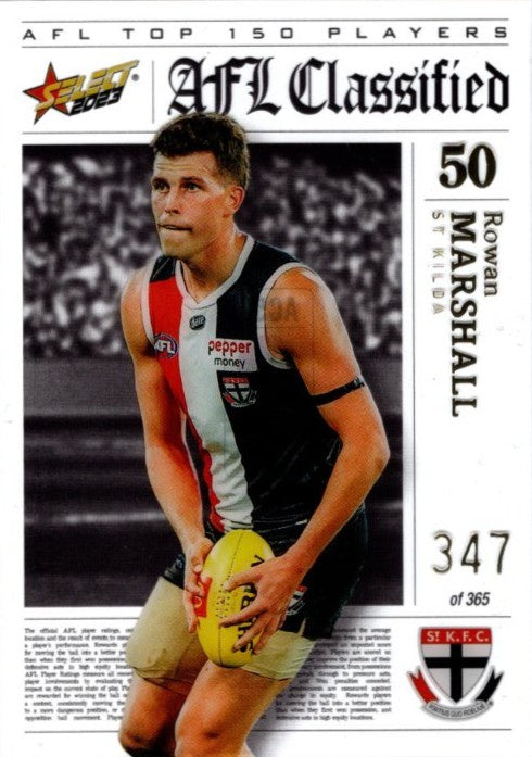Rowan Marshall, AFL Classified, 2023 Select AFL Footy Stars