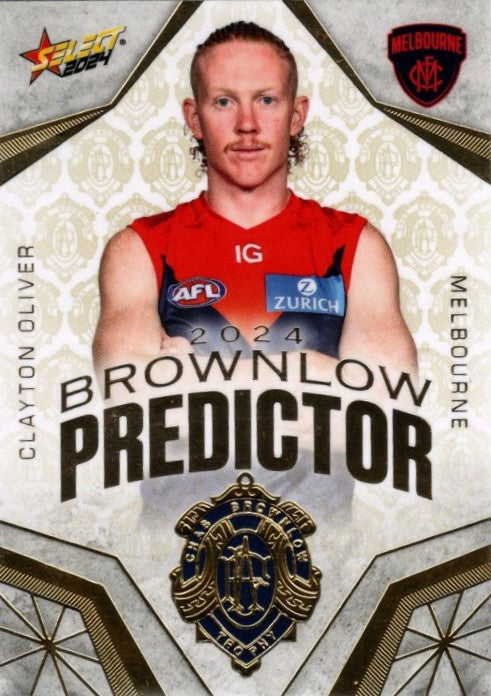 Clayton Oliver, Gold Brownlow Predictor, 2024 Select AFL Footy Stars
