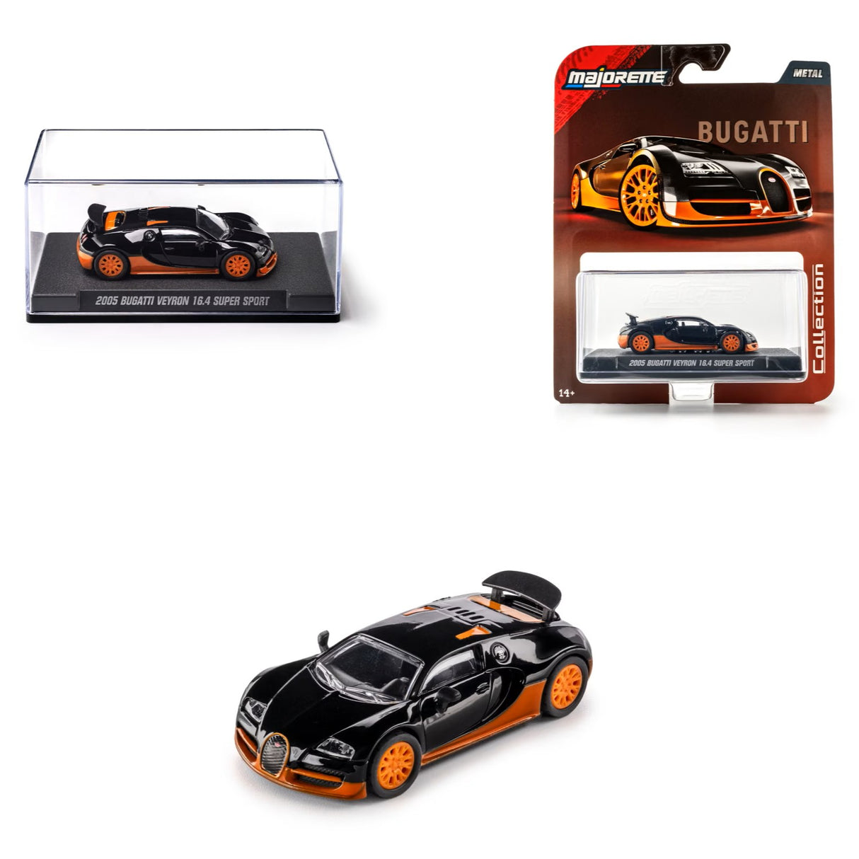 2005 Bugatti Veyron 16.4 Super Sport - Majorette: Collection Deluxe, 1:64 Scale Diecast Car