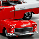 1955 Chevrolet Bel Air - Red/White - Majorette: Collection Deluxe, 1:64 Scale Diecast Car