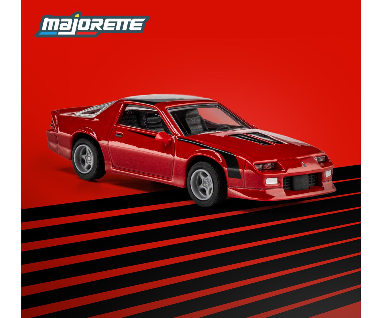1985 Chevrolet Camaro, Red - Majorette: Collection Deluxe, 1:64 Scale Diecast Car