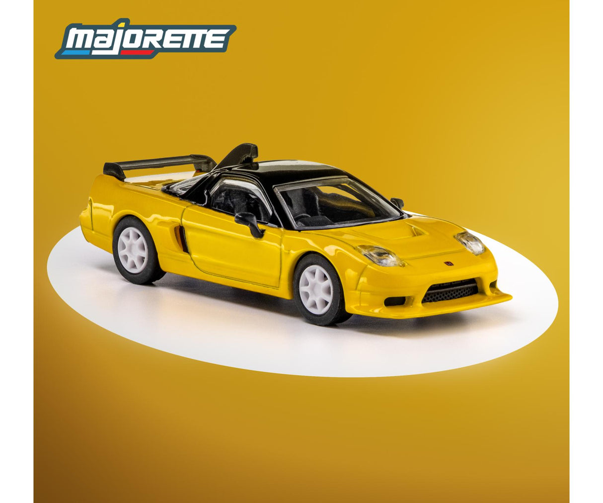 1995 Honda NSX-R GT, Yellow - Majorette: Collection Deluxe, 1:64 Scale Diecast Car