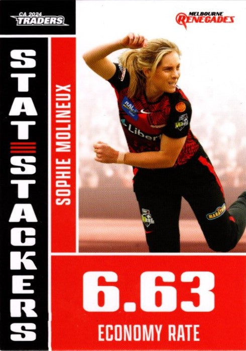 Sophie Molineux, Stat Stackers, 2024-25 TLA CA Cricket Traders