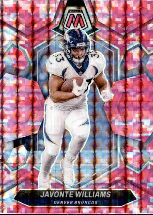 Javonte Williams, Pink Prizm, 2024 Panini Mosaic Football NFL