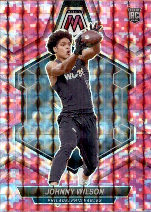 Johnny Wilson, RC, Pink Prizm, 2024 Panini Mosaic Football NFL
