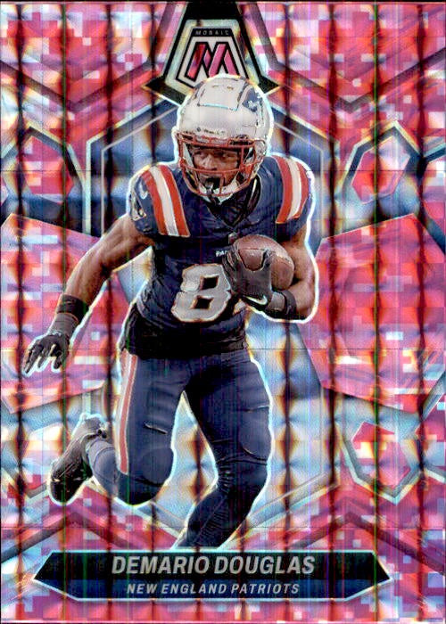 Demario Douglas, Pink Prizm, 2024 Panini Mosaic Football NFL
