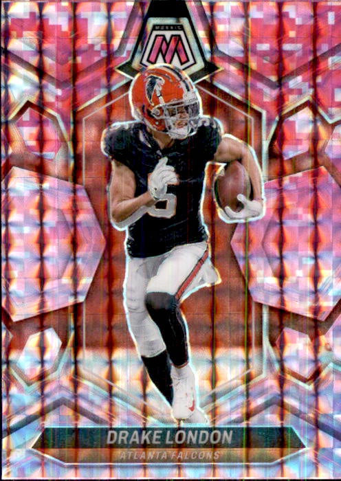 Drake London, Pink Prizm, 2024 Panini Mosaic Football NFL