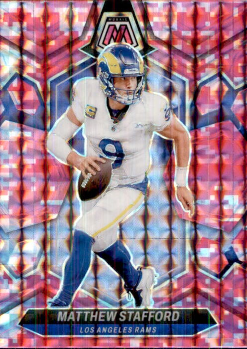 Matthew Stafford, Pink Prizm, 2024 Panini Mosaic Football NFL