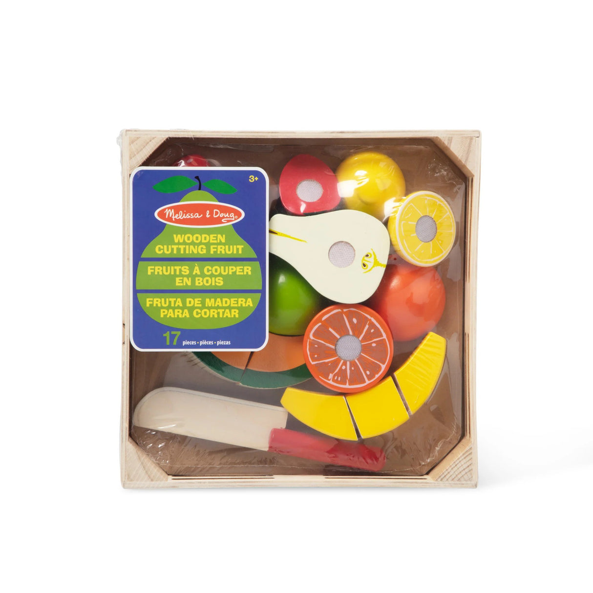 Melissa & Doug - Wooden Cutting Fruit Play Food