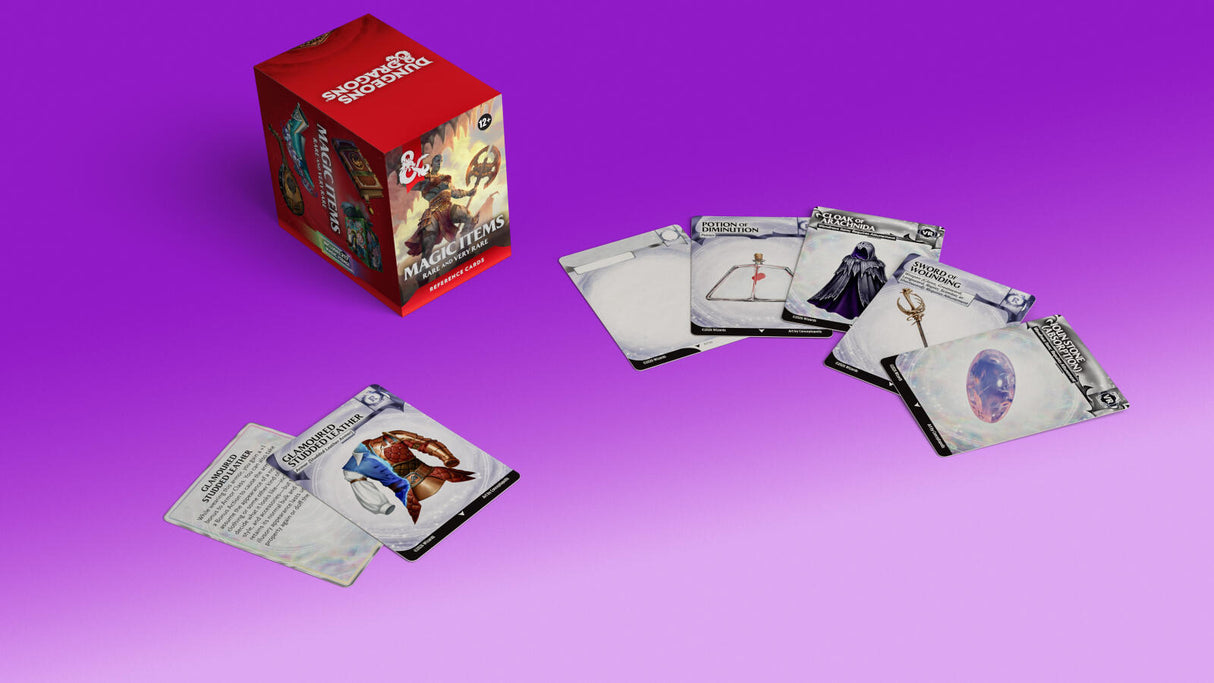 D&D Dungeons & Dragons Reference Cards Magic Items Rare and Very Rare