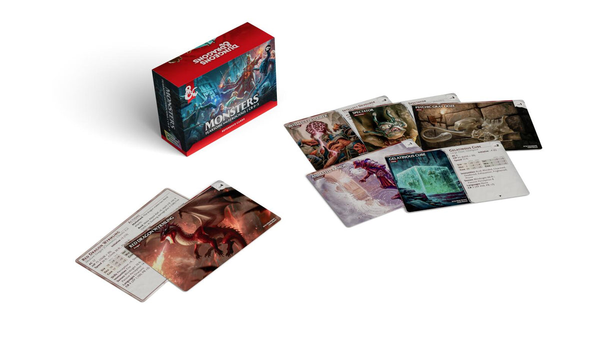 D&D Dungeons & Dragons Reference Cards Monsters Fearsome and Ferocious CR 0-5