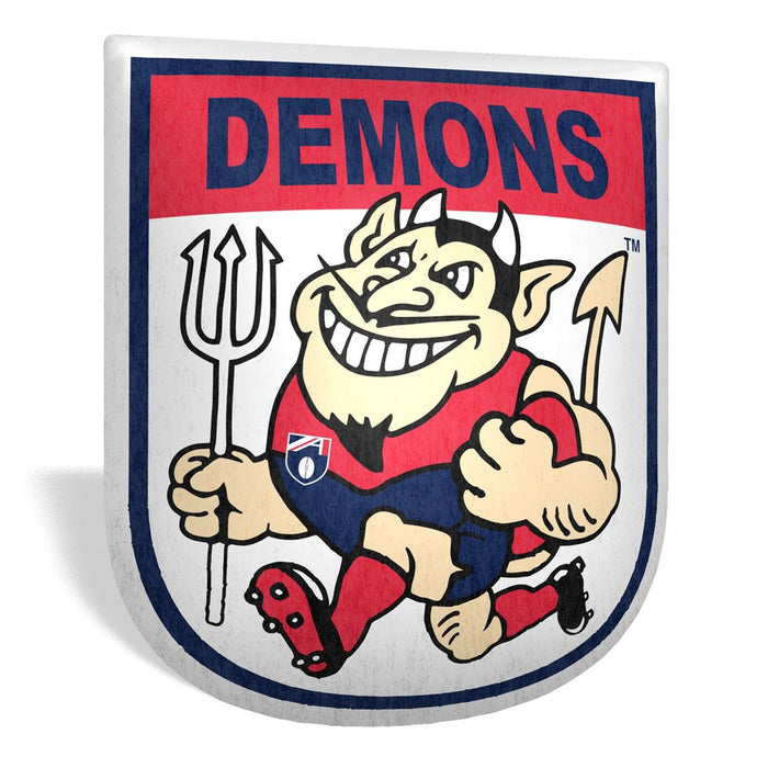 Melbourne Demons Retro Mascot Shaped Cushion