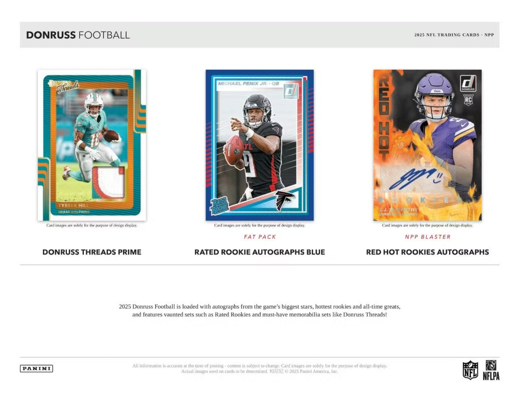 2025 Panini Donruss Football NFL Jumbo Value Pack