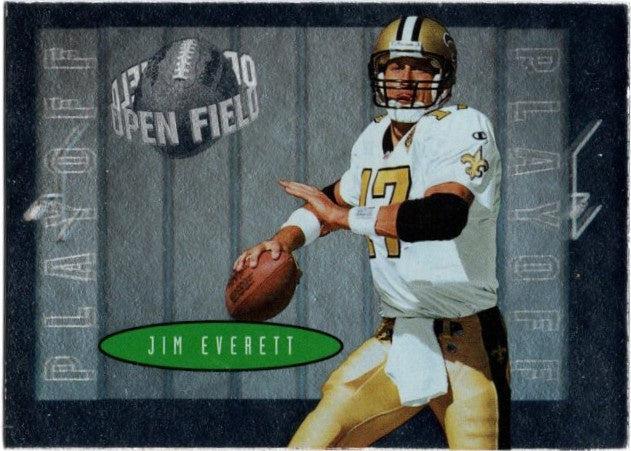 Jim Everett, #78, Open Field, 1996 Playoff Contenders Football NFL