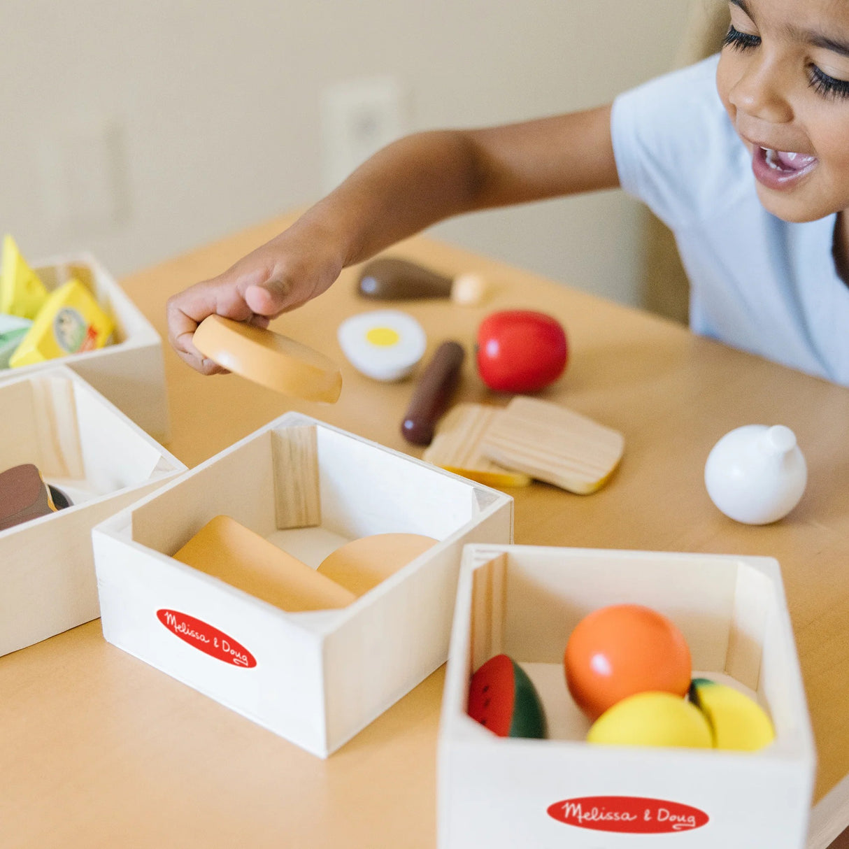 Melissa & Doug - Food Groups - Wooden Play Food
