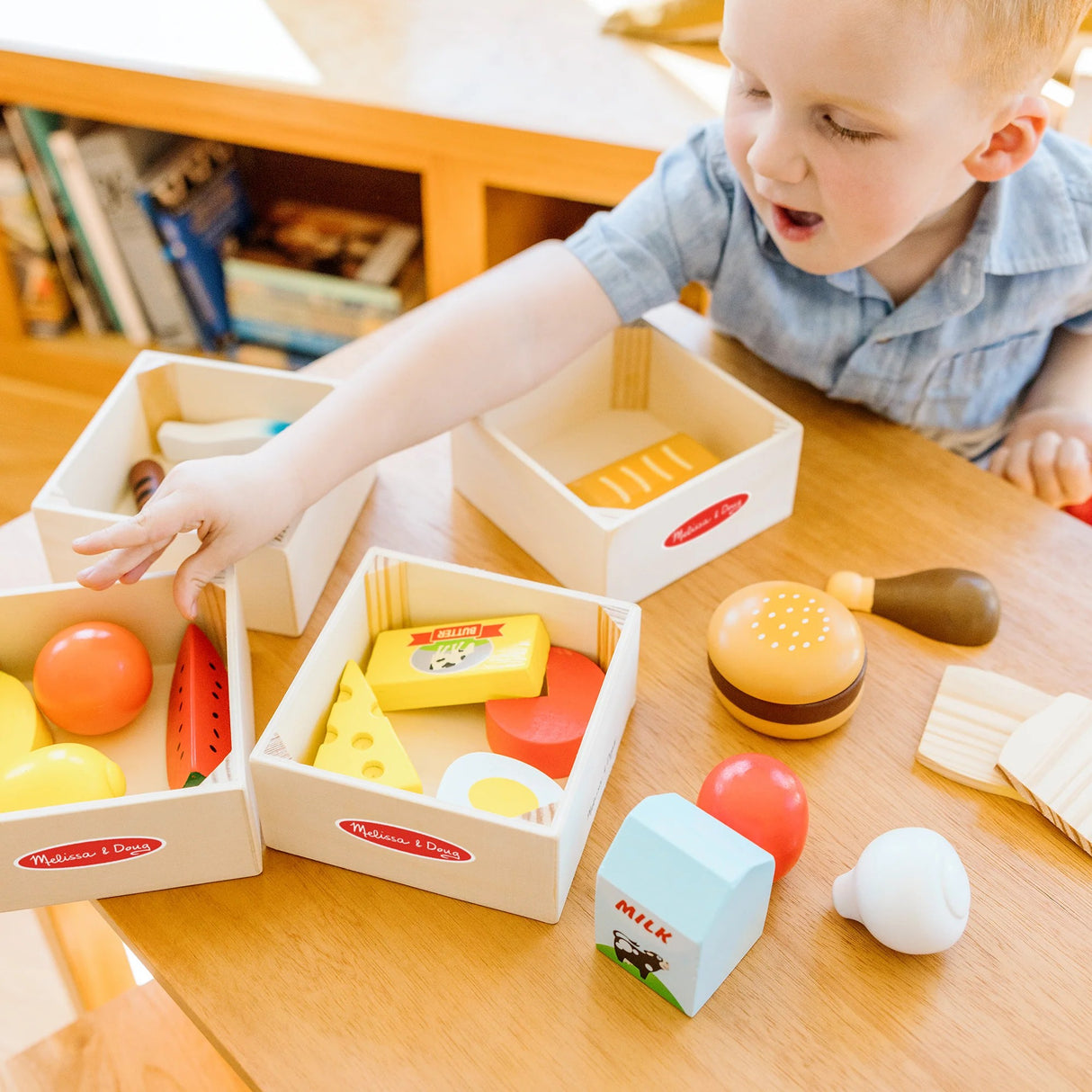 Melissa & Doug - Food Groups - Wooden Play Food