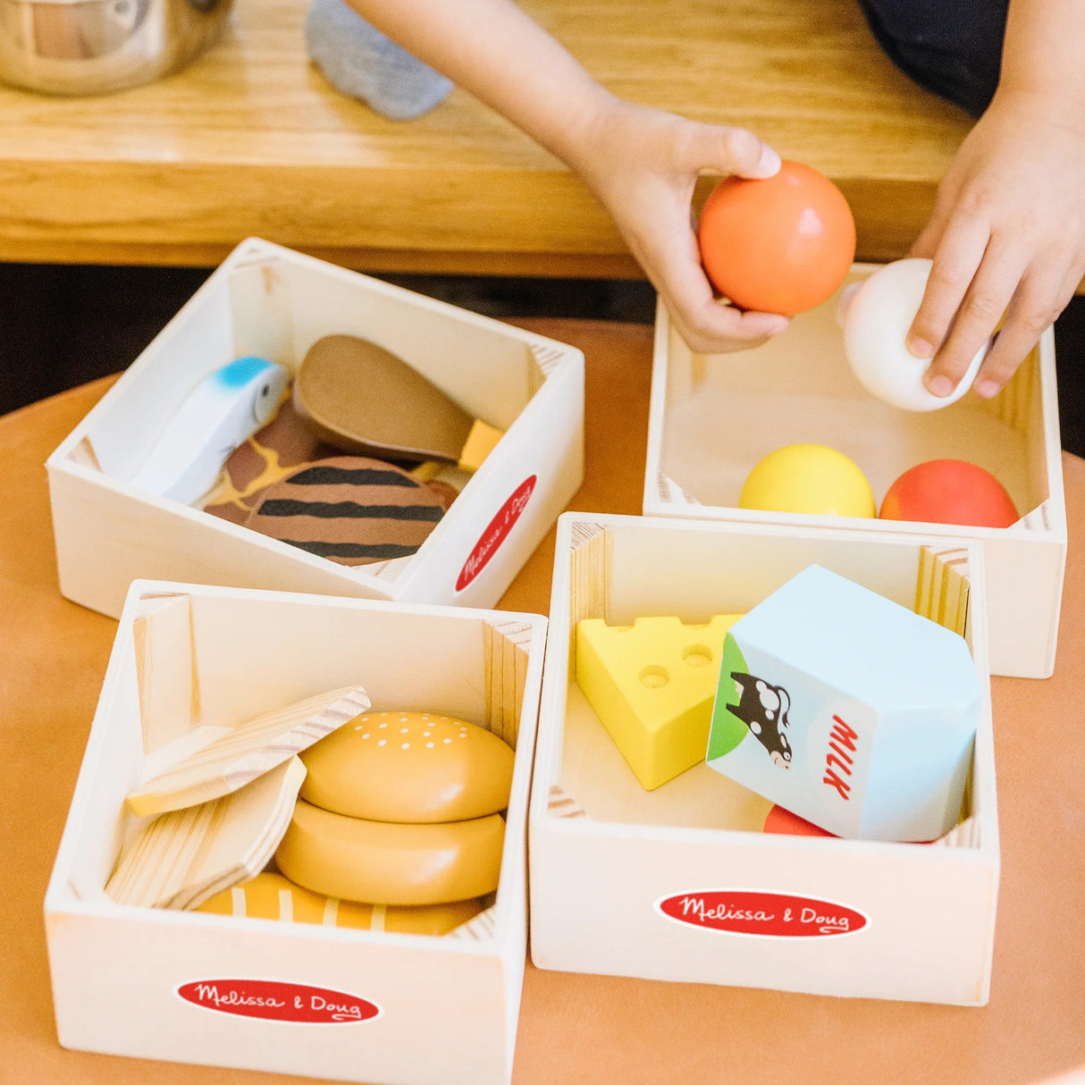 Melissa & Doug - Food Groups - Wooden Play Food