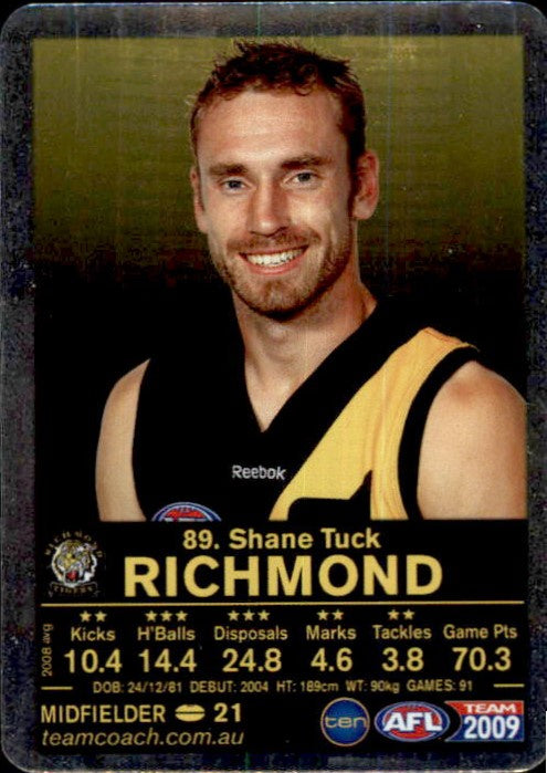 Shane Tuck, Silver, 2009 Teamcoach AFL